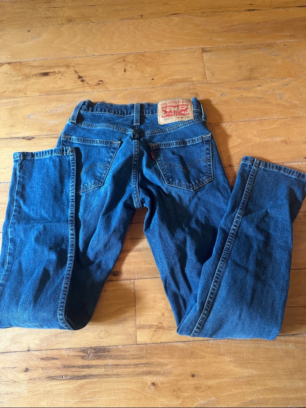 Levi's Men's Dark Blue Straight-Leg Jeans